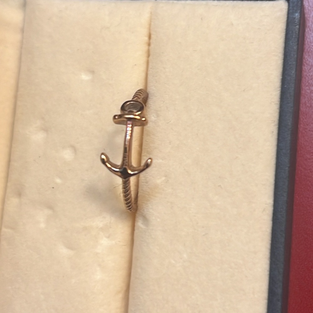 Paul Hewitt Rose Gold Anchor Ring Gift Box Rope design Twisted - Picture 4 of 9